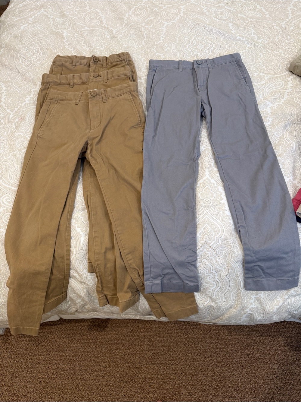 Crewcuts Boys Stretch Chinos in Tan